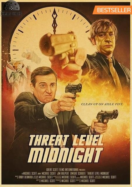 Threat Level Midnight (The Office) Poster Films Vibez