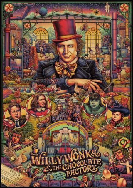 Willy Wonka & the Chocolate Factory Posters Films Vibez